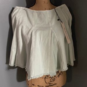 Nordstroms Mustard Seed Cotton denim skirt